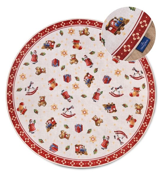 Czerwony okrągły dywan ze świątecznym motywem ø 150 cm Red Christmas – Villeroy&Boch