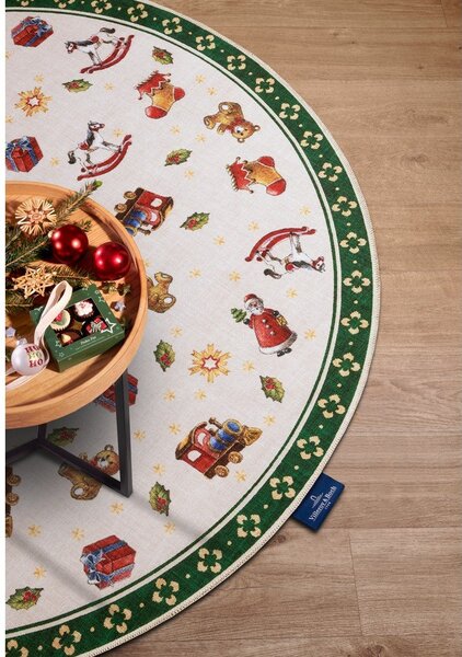Zielony okrągły dywan ze świątecznym motywem ø 150 cm Green Christmas – Villeroy&Boch