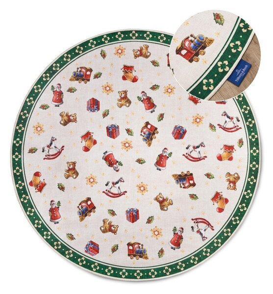 Zielony okrągły dywan ze świątecznym motywem ø 150 cm Green Christmas – Villeroy&Boch