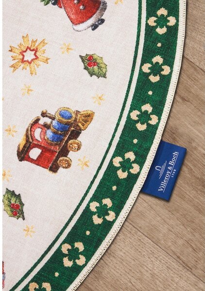 Zielony okrągły dywan ze świątecznym motywem ø 150 cm Green Christmas – Villeroy&Boch
