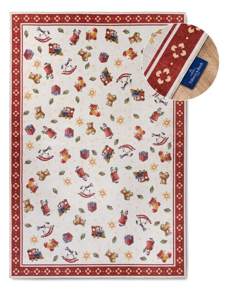 Czerwony dywan ze świątecznym motywem 160x230 cm Red Christmas – Villeroy&Boch