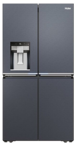 Lodówka HAIER HCR7918EIMB Cube Series 7 Absolute Ice Side by Side No frost 177.5cm Szczotkowana czerń Kostkarka Podajnik wody