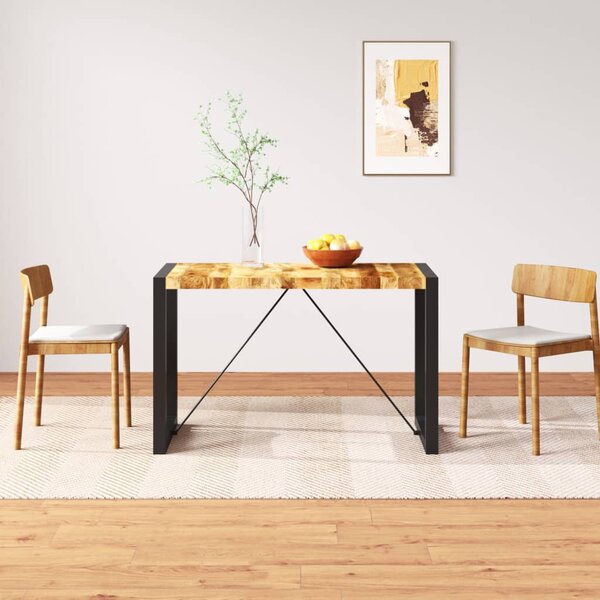 Stół jadalniany, surowe drewno mango, 120 cm