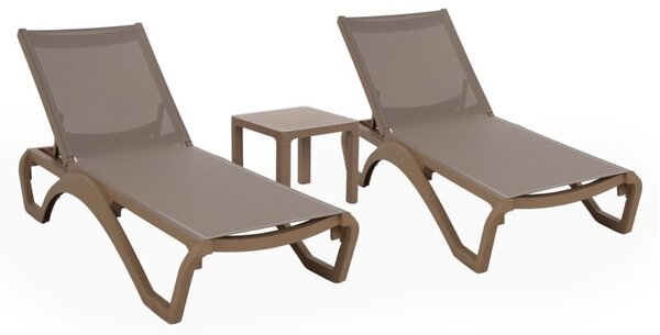 Leżaki HOME & GARDEN Monako 458411 Brązowy