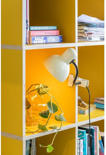 Beżowa metalowa lampa stołowa (wysokość 33,5 cm) New Retro – Leitmotiv