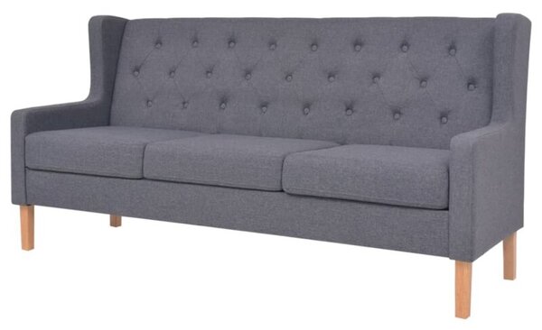 Sofa 3-osobowa tapicerowana tkaninÄ , szara