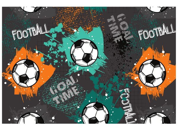 Tapeta futbolowa piłka w nowoczesnym stylu