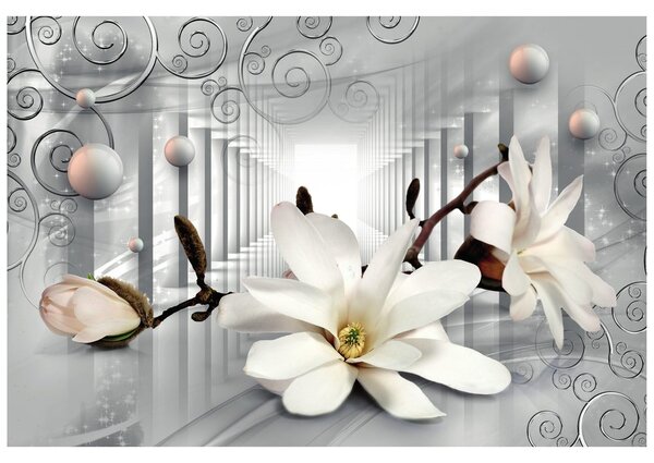 Tapeta magnolia z abstrakcyjnym tłem