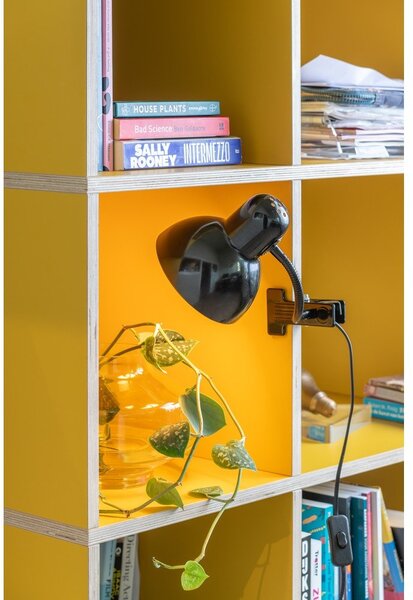 Czarna metalowa lampa stołowa (wysokość 33,5 cm) New Retro – Leitmotiv