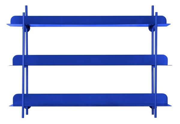 Niebieska wielopoziomowa metalowa półka 60 cm Cool Retro – PT LIVING