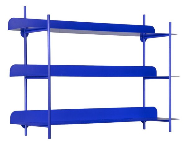 Niebieska wielopoziomowa metalowa półka 60 cm Cool Retro – PT LIVING