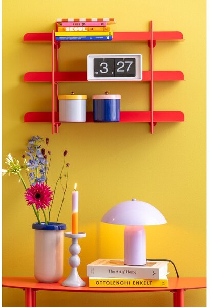 Czerwona wielopoziomowa metalowa półka 60 cm Cool Retro – PT LIVING