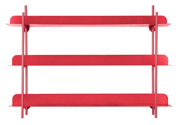 Czerwona wielopoziomowa metalowa półka 60 cm Cool Retro – PT LIVING