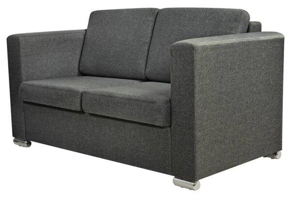 Osobowa 2 sofa tapicerowana ciemnoszara