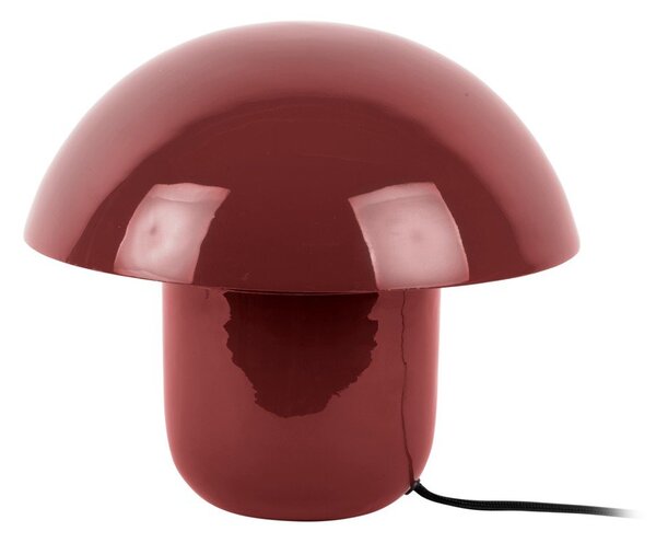 Bordowa metalowa lampa stołowa (wysokość 25 cm) Fat Mushroom – Leitmotiv