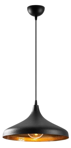 Czarna lampa wisząca z metalowym kloszem ø 36 cm Tattoo – Opviq lights