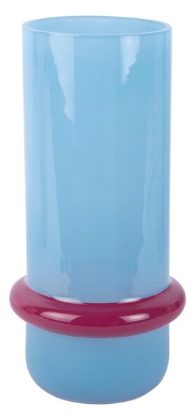 Jasnoniebieski szklany wazon (wysokość 28 cm) Animado Anillo – PT LIVING