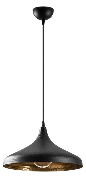 Czarna lampa wisząca z metalowym kloszem ø 36 cm Tattoo – Opviq lights