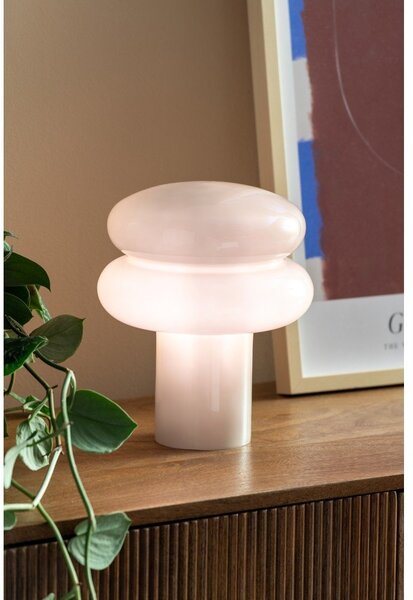 Beżowa szklana lampa stołowa (wysokość 24 cm) Incesante – Leitmotiv