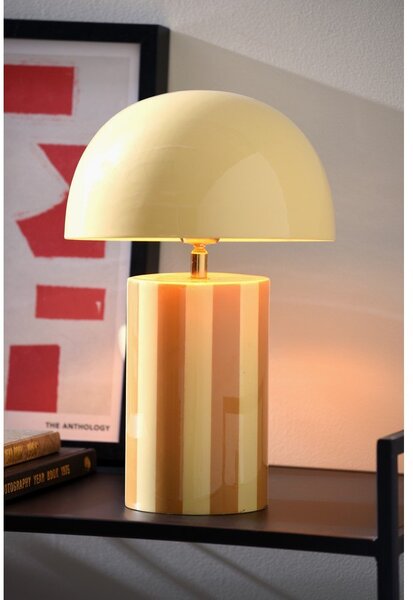 Żółta metalowa lampa stołowa (wysokość 34 cm) Rayado – Leitmotiv