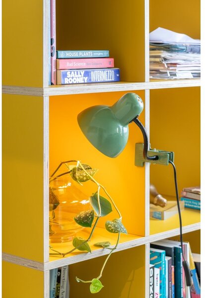 Zielona metalowa lampa stołowa (wysokość 33,5 cm) New Retro – Leitmotiv