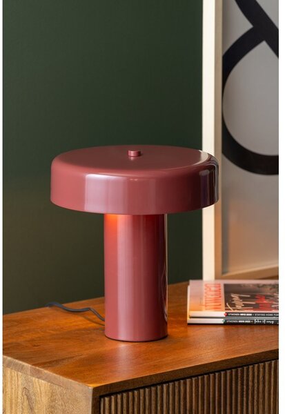 Bordowa metalowa lampa stołowa (wysokość 26 cm) Riqueza Palo – Leitmotiv