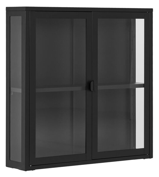 Czarna metalowa witryna wisząca 80x80 cm Brisbane – House Nordic