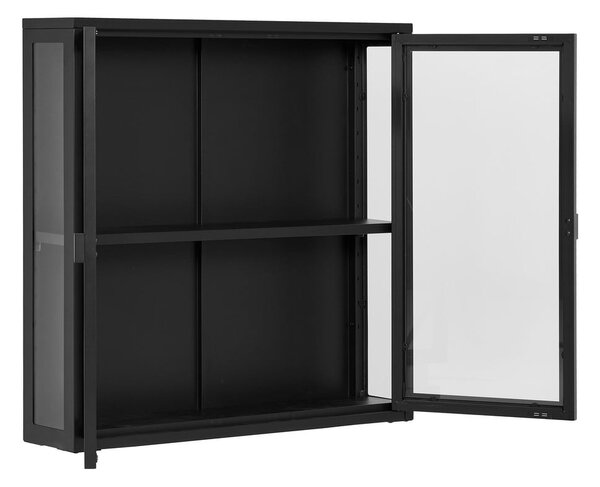 Czarna metalowa witryna wisząca 80x80 cm Brisbane – House Nordic