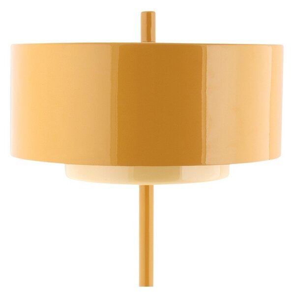 Metalowa lampa stołowa w kolorze ochry (wysokość 50 cm) Grato Anillo – Leitmotiv