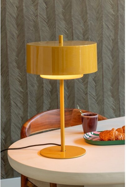 Metalowa lampa stołowa w kolorze ochry (wysokość 50 cm) Grato Anillo – Leitmotiv