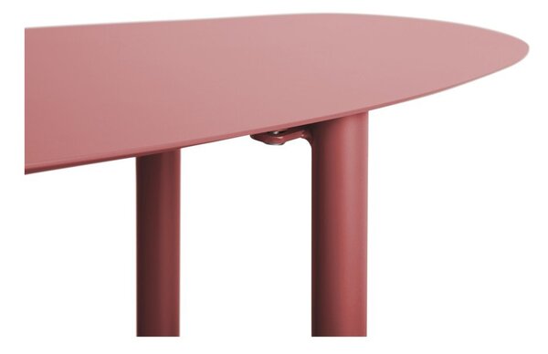 Bordowy metalowy regał 90x82x28 cm Riqueza – Leitmotiv