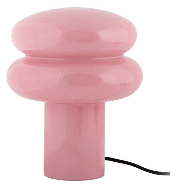 Różowa szklana lampa stołowa (wysokość 24 cm) Incesante – Leitmotiv