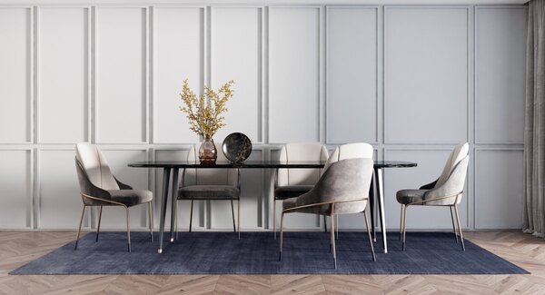 MebleMWM Dywan nowoczesny PLAIN Dark Blue | Granatowy