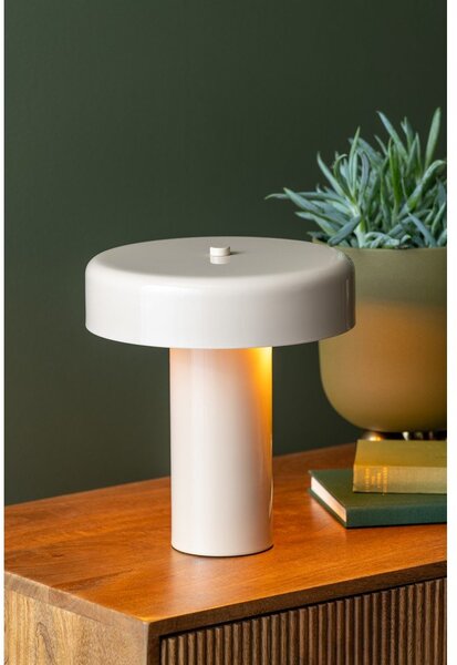 Beżowa metalowa lampa stołowa (wysokość 26 cm) Riqueza Palo – Leitmotiv