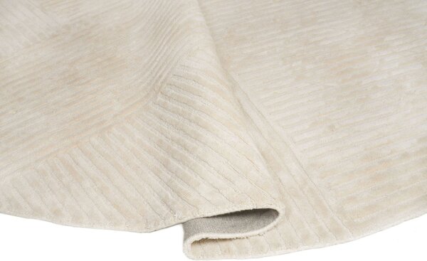 MebleMWM Dywan owalny z wiskozy SIERRA Ivory Oval | Kremowy