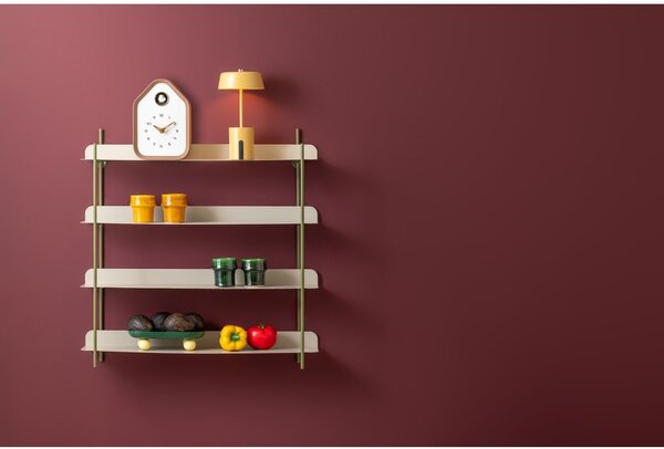Zielona/szara wielopoziomowa metalowa półka 60 cm Reina Cuatro – PT LIVING