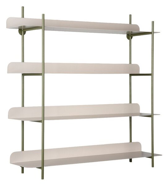 Zielona/szara wielopoziomowa metalowa półka 60 cm Reina Cuatro – PT LIVING
