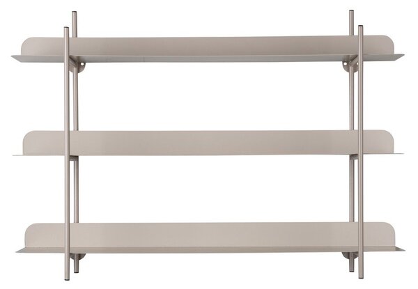 Szara wielopoziomowa metalowa półka 60 cm Riqueza Tres – PT LIVING