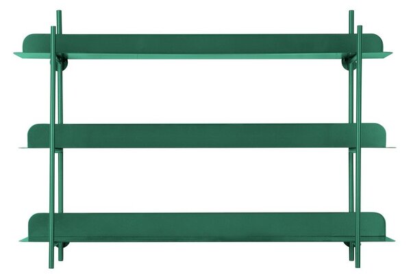 Zielona wielopoziomowa metalowa półka 60 cm Cool Retro – PT LIVING