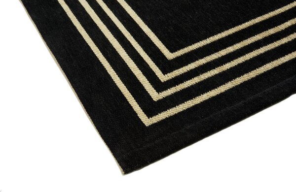 MebleMWM Dywan ROYAL Black | Łatwoczyszczący | Czarny