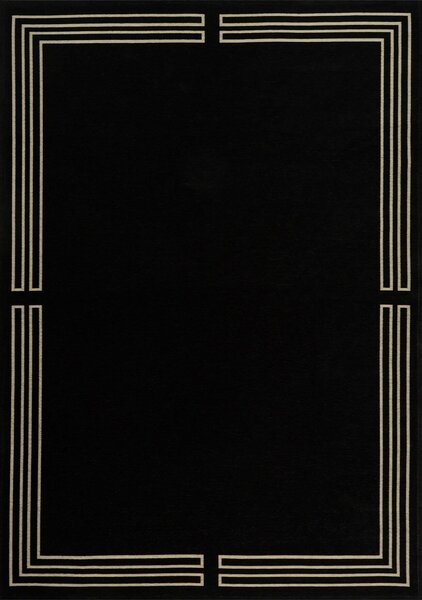 MebleMWM Dywan ROYAL Black | Łatwoczyszczący | Czarny