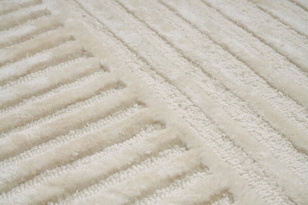MebleMWM Dywan z wiskozy SIERRA Ivory | Kremowy
