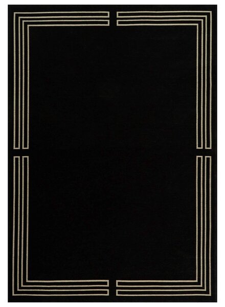MebleMWM Dywan ROYAL Black | Łatwoczyszczący | Czarny