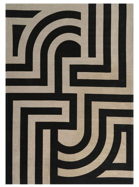 MebleMWM Dywan TIFFANY Black | Łatwoczyszczący