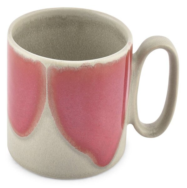 Różowy/szary kamionkowy kubek 390 ml Paint – Salt&Pepper