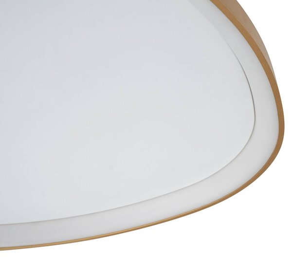 Lampa sufitowa LED Asken Lucande, możliwość ściemniania, mosiężny / złoty, salon / jadalnia, aluminium, nowoczesny