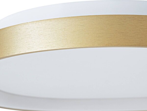 Lampa sufitowa LED Asken Lucande, możliwość ściemniania, mosiężny / złoty, salon / jadalnia, aluminium, nowoczesny