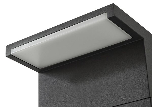 Słupek oświetleniowy LED Iberion Arcchio, czarny, aluminium, nowoczesny