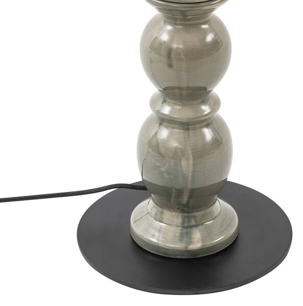 Lampa stojąca Lyndorin Lucande, zielony, salon / jadalnia, ceramika, design