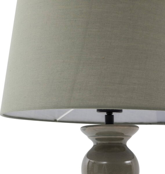 Lampa stojąca Lyndorin Lucande, zielony, salon / jadalnia, ceramika, design